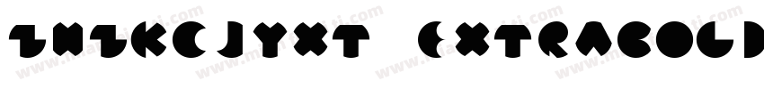 ZHZKCJYXT ExtraBold字体转换